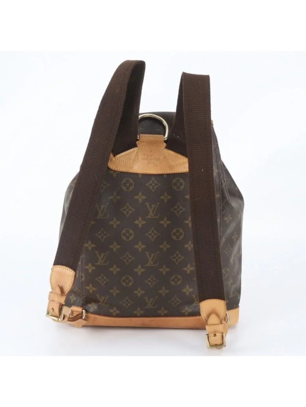 Louis Vuitton Monogram Montsouris GM Leather Backpack Shoulder Bag